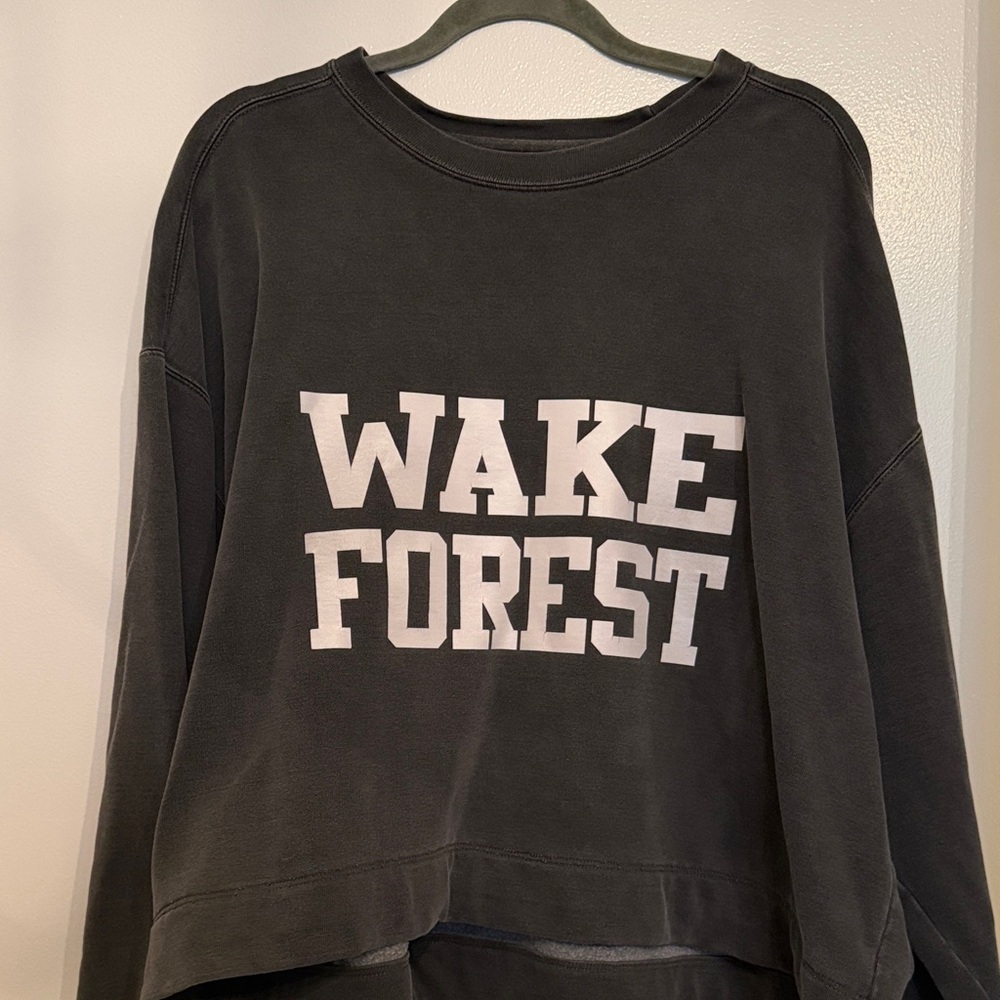Wake Forest Grey Cropped Sweatshirt